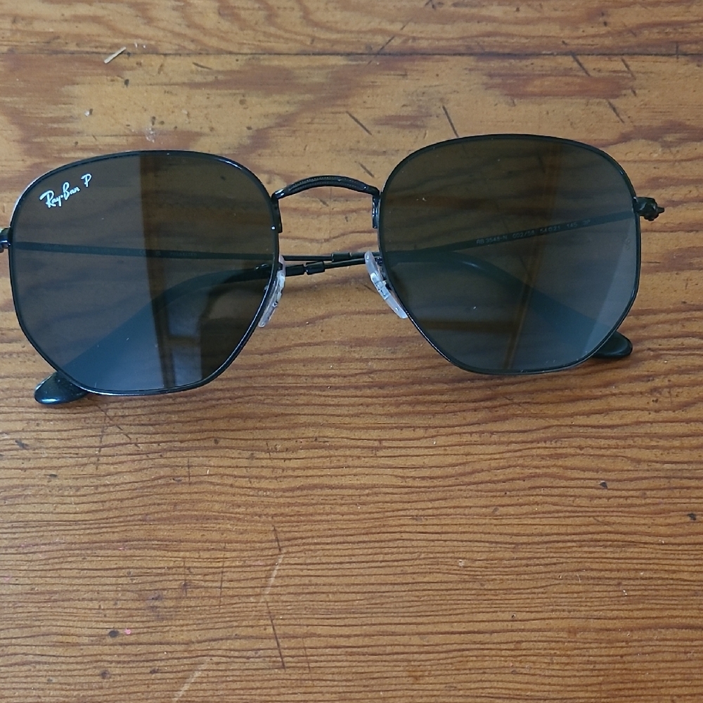 Ray-Ban Dark Gray Geometric Sunglasses